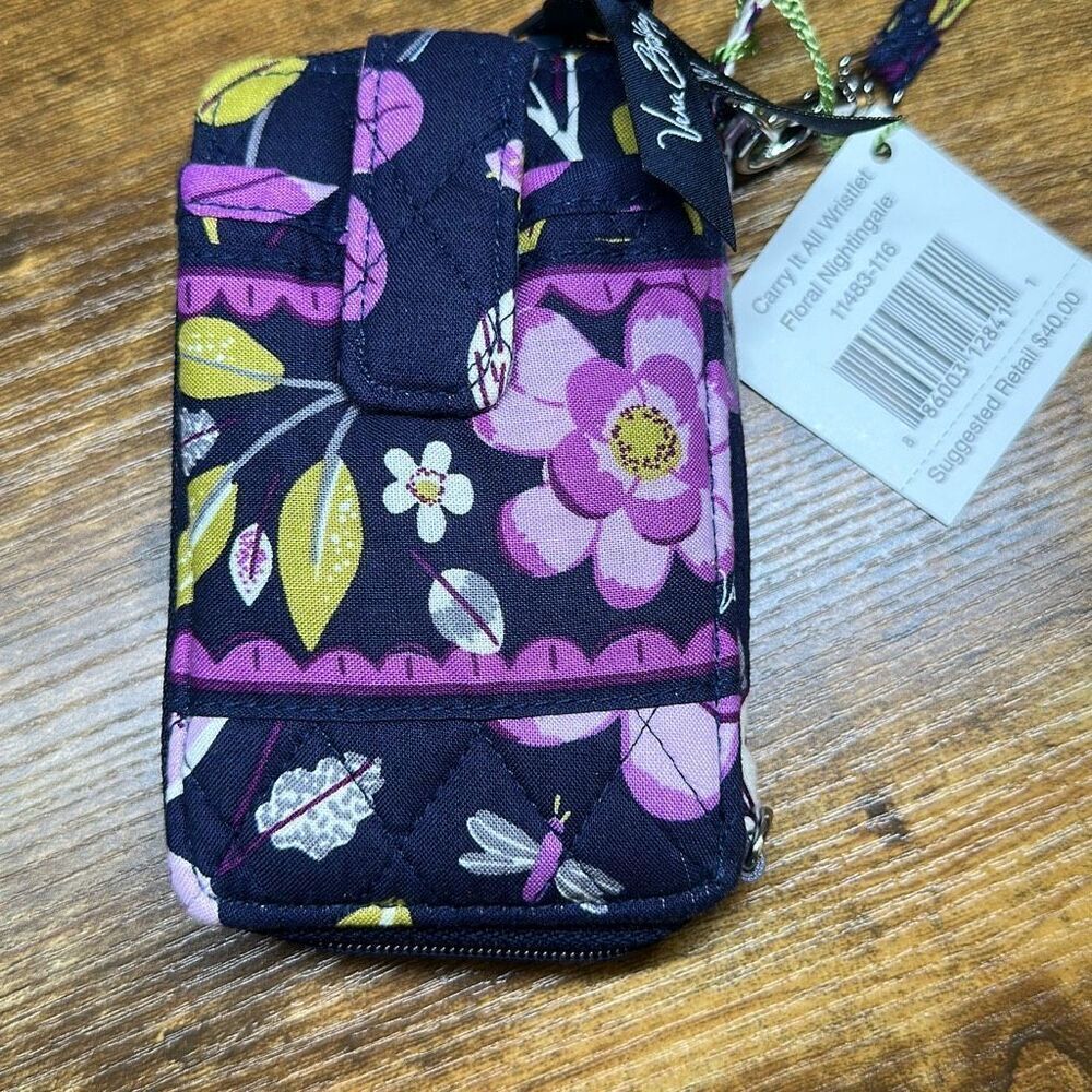 Vera Bradley Carry It All‎ Wristlet Floral Nightingale 11483-116 Retired New